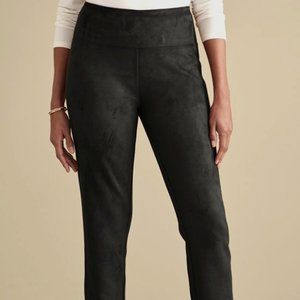 Faux suede pull on leggings soft surroundings